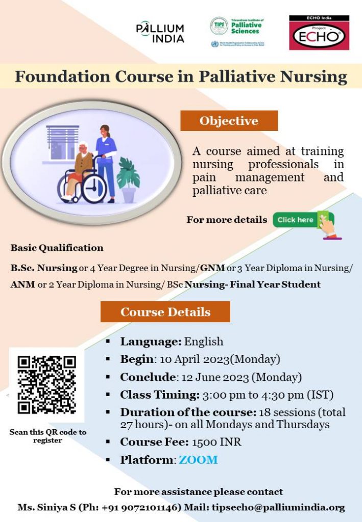 FCPN certificate course for nurses, April 2023